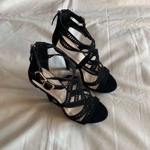Charlotte Russe Shoes - Black Strappy Heels Charlotte Russe Shoes - Black Strappy Heels